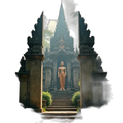 staff, dress, building, concept art, photorealistic, pixel art, 3d render, fog transparent PNG cut-out