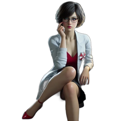 dress, staff, jacket, concept art, 3d render, photorealistic, pixel art, red transparent PNG cut-out