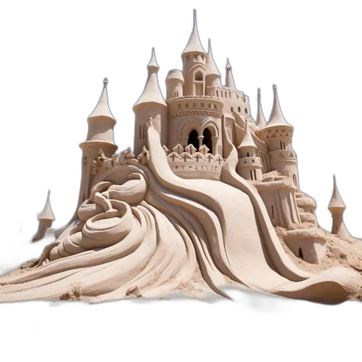 crown, concept art, 3d render, fantasy art, photorealistic, underwater, stunning, sand transparent PNG cut-out