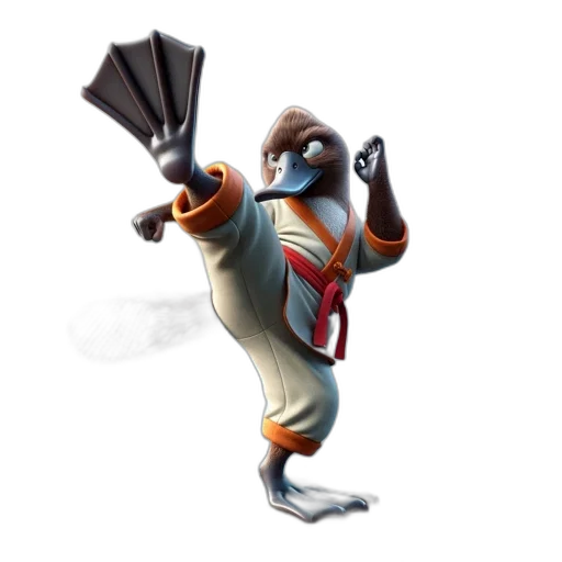 staff, weapon, robot, animal, concept art, 3d render, fantasy art, anthropomorphic transparent PNG cut-out