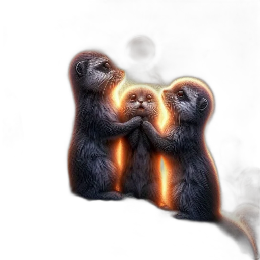 animal, jewelry, concept art, photorealistic, fantasy art, 3d render, fire, fog transparent PNG cut-out