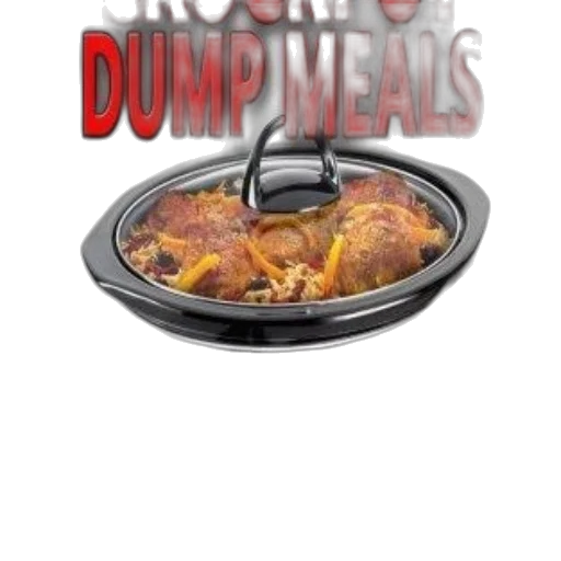 food, 3d render, promotional, image, crockpot, dump, meals, amazon transparent PNG cut-out