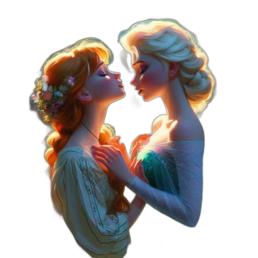 crown, jewelry, fantasy art, concept art, photorealistic, oil painting, snow, sunset transparent PNG cut-out