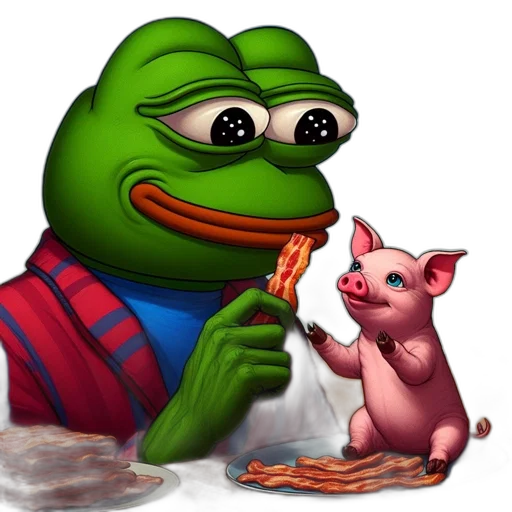 food, animal, creature, dragon, concept art, photorealistic, pixel art, green transparent PNG cut-out