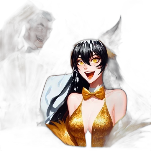 mask, fantasy art, concept art, anime, comic book art, fire, golden, monochrome transparent PNG cut-out