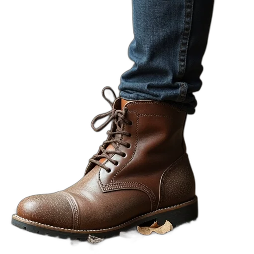 shoes, photorealistic, 3d render, foot transparent PNG cut-out