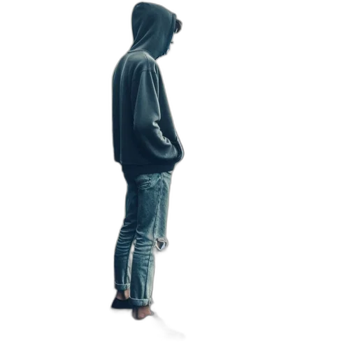 jacket, robot, shoes, staff, concept art, 3d render, photorealistic, pixel art transparent PNG cut-out