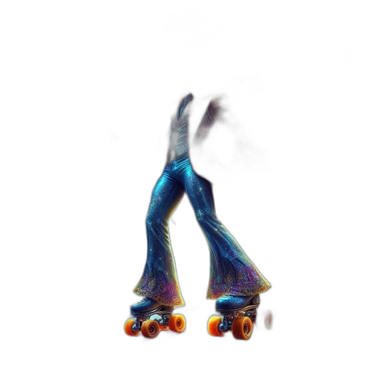 shoes, robot, hair, creature, 3d render, concept art, photorealistic, vaporwave transparent PNG cut-out