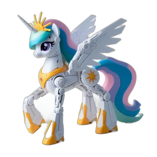 robot, dragon, weapon, 3d render, concept art, fantasy art, robotic, pony transparent PNG cut-out