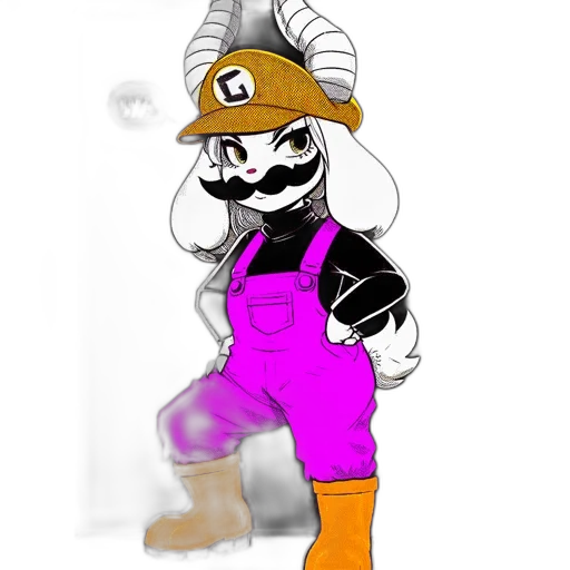 staff, animal, hat, creature, concept art, cartoon, pixel art, 3d render transparent PNG cut-out