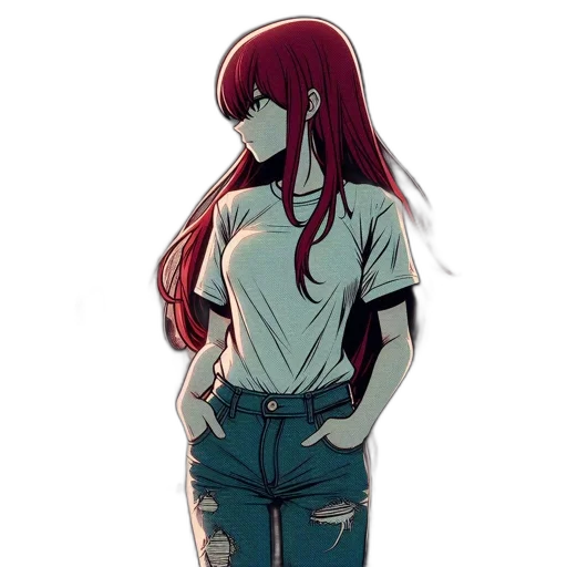 jacket, dress, robot, staff, anime, concept art, pixel art, cartoon transparent PNG cut-out