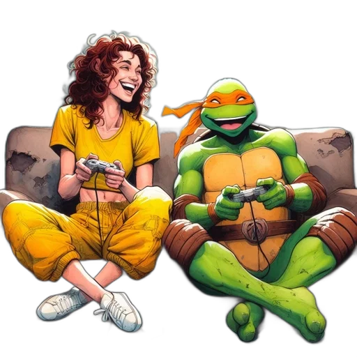 comic book art, concept art, pixel art, fantasy art, fire, two, individuals, young transparent PNG cut-out