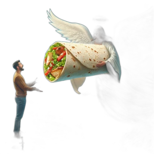 food, animal, creature, umbrella, concept art, photorealistic, 3d render, pixel art transparent PNG cut-out