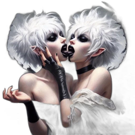 mask, fantasy art, concept art, photorealistic, comic book art, monochrome, dark, two transparent PNG cut-out
