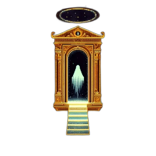 furniture, jewelry, dress, staff, pixel art, concept art, fantasy art, oil painting transparent PNG cut-out