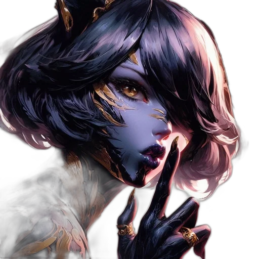 mask, face, crown, creature, fantasy art, concept art, anime, watercolor transparent PNG cut-out