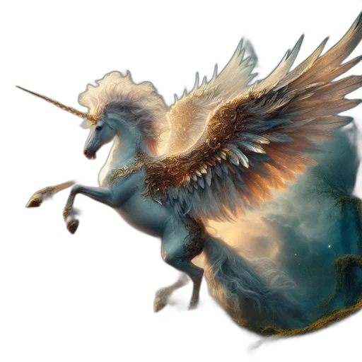 dragon, creature, animal, staff, fantasy art, concept art, watercolor, photorealistic transparent PNG cut-out