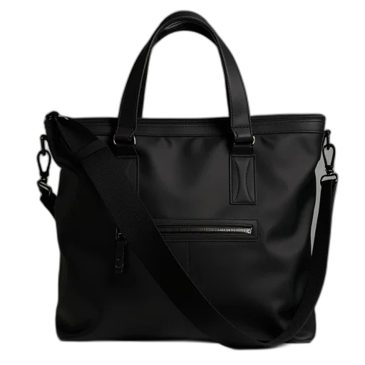monochrome, new, design, bag, black, lining, logo transparent PNG cut-out