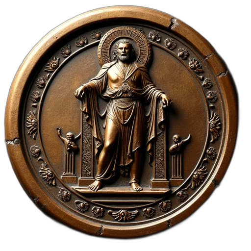 jewelry, crown, bronze, seal transparent PNG cut-out