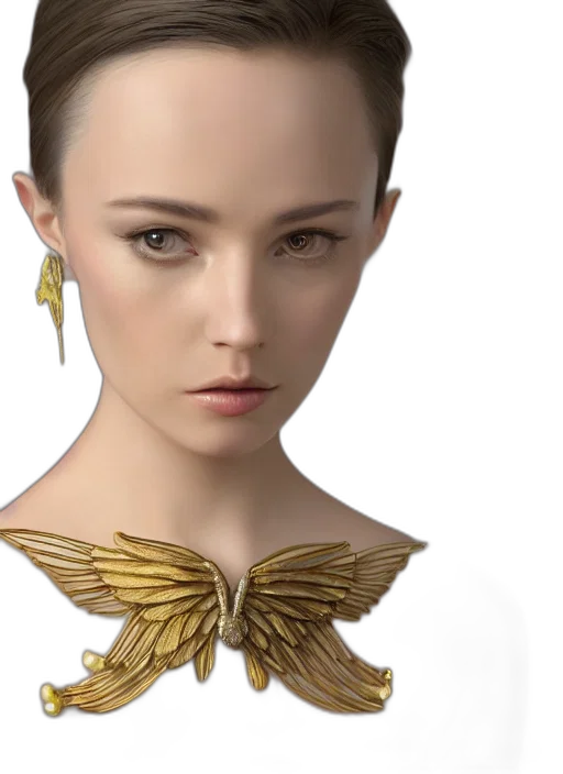 jewelry, crown, face, photorealistic transparent PNG cut-out
