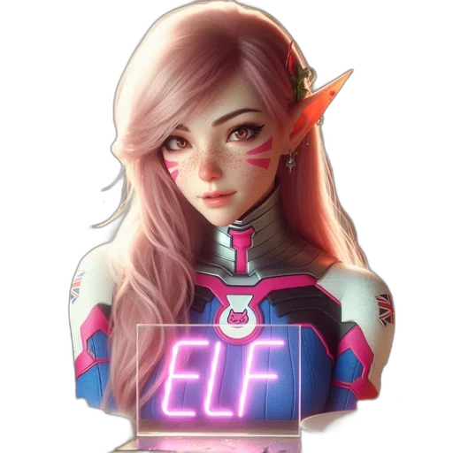 robot, staff, face, fantasy art, concept art, pixel art, vaporwave, neon lights transparent PNG cut-out