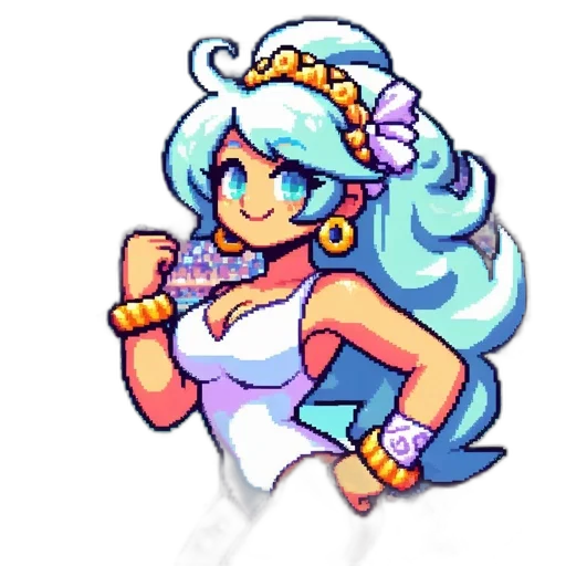 staff, pixel art, vaporwave, concept art, anime, pastel, blue, colorful transparent PNG cut-out