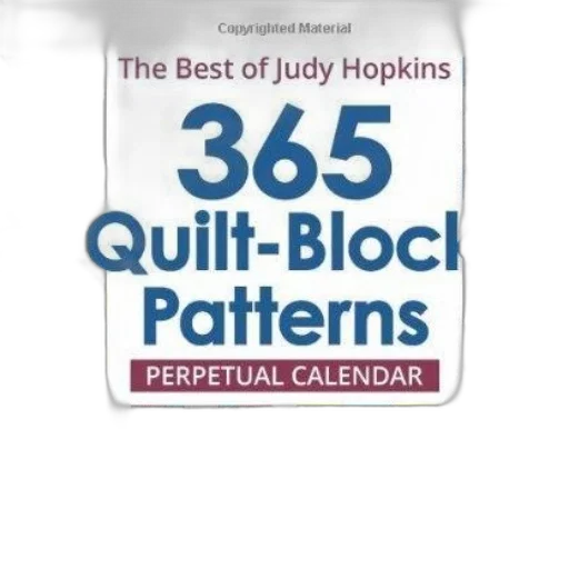 calendar, cover, featuring, various, quilt, block, patterns, title transparent PNG cut-out