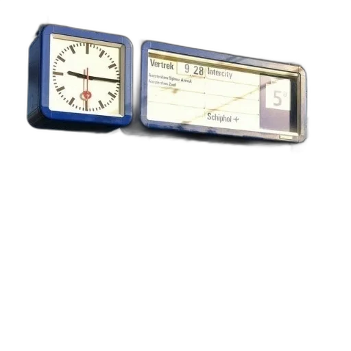 staff, weapon, 3d render, train, station, clock, sign, says transparent PNG cut-out