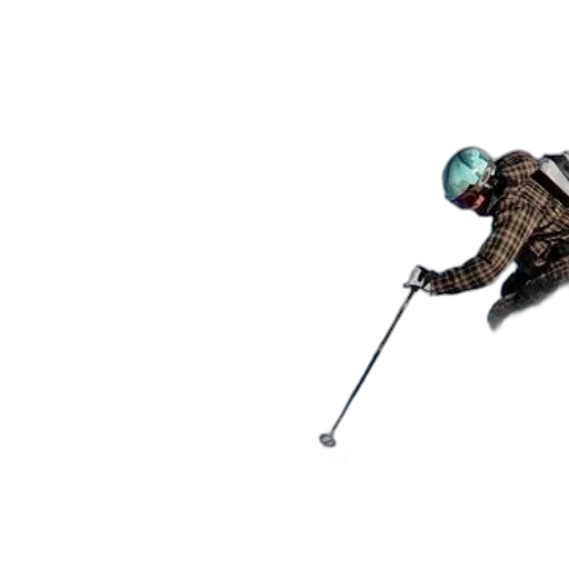 staff, robot, creature, animal, concept art, 3d render, pixel art, skier transparent PNG cut-out
