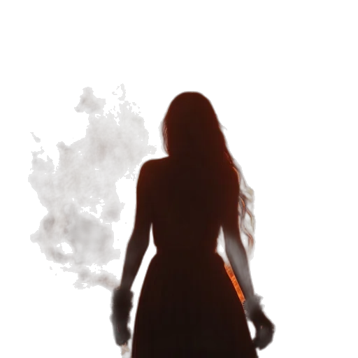 dress, staff, weapon, mask transparent PNG cut-out
