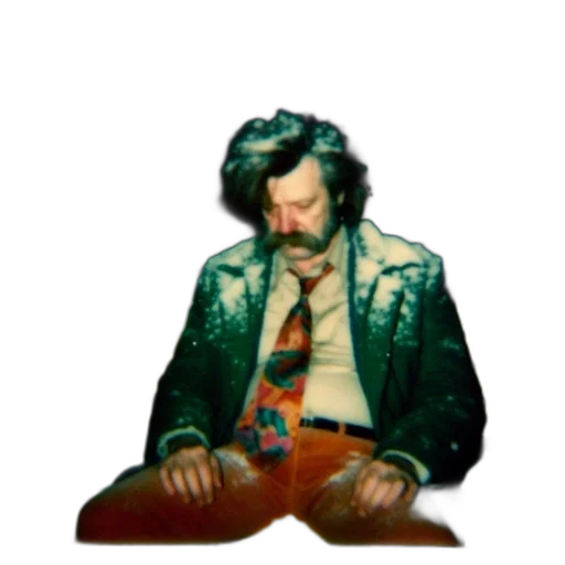 jacket, hair, staff, face, vaporwave, concept art, pixel art, photorealistic transparent PNG cut-out