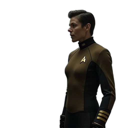 jacket, staff, concept art, 3d render transparent PNG cut-out