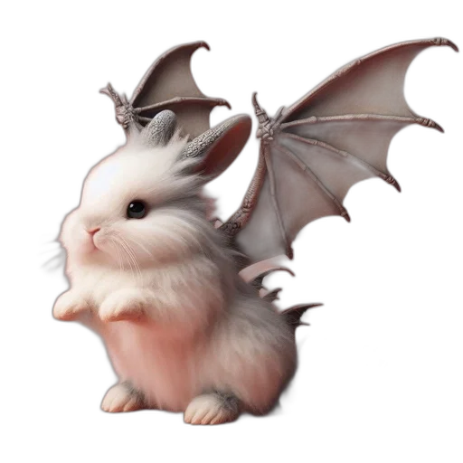 dragon, creature, animal, staff, concept art, fantasy art, 3d render, pixel art transparent PNG cut-out