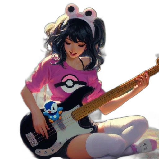 weapon, animal, creature, dress, anime, concept art, cartoon, vaporwave transparent PNG cut-out