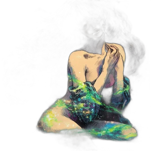 mask, dress, dragon, jacket, watercolor, photorealistic, fantasy art, concept art transparent PNG cut-out