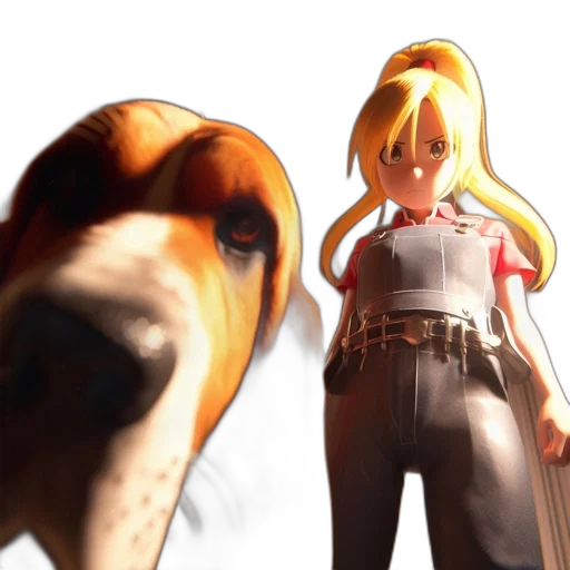animal, staff, weapon, creature, 3d render, concept art, anime, photorealistic transparent PNG cut-out