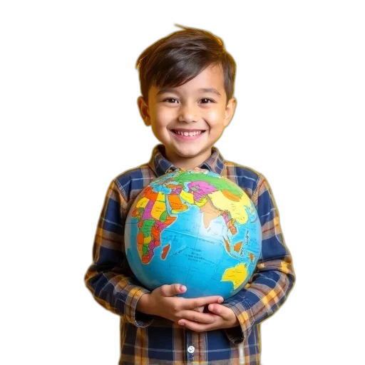staff, face, weapon, animal, 3d render, young, boy, holding transparent PNG cut-out