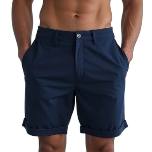 jacket, 3d render, blue, navy, uniform, shorts, men transparent PNG cut-out
