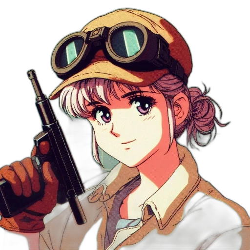 weapon, staff, hat, anime, pixel art, concept art, vaporwave, red transparent PNG cut-out
