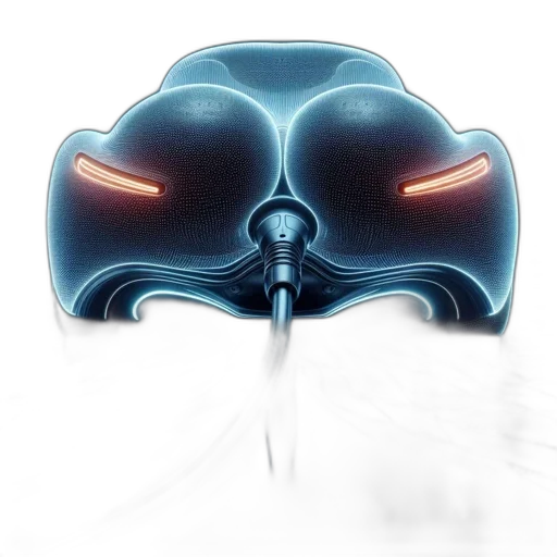 mask, face, robot, crown, concept art, 3d render, cyberpunk, photorealistic transparent PNG cut-out