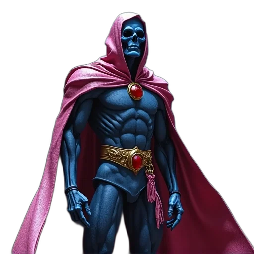 comic book art, concept art, fantasy art, 3d render, blue, dark, photo, figure transparent PNG cut-out