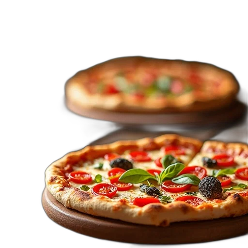 food, 3d render, photorealistic, pizza transparent PNG cut-out