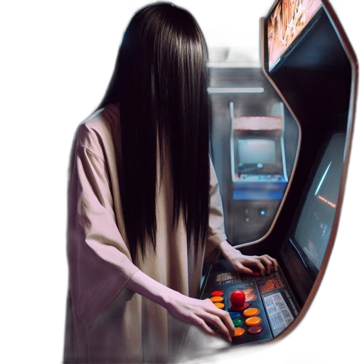 hair, robot, face, jacket, cyberpunk, vaporwave, concept art, photorealistic transparent PNG cut-out