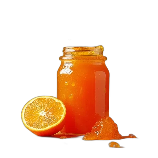 bottle, food, dress, weapon, photorealistic, 3d render, orange, jam transparent PNG cut-out
