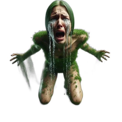 creature, animal, concept art, 3d render, photorealistic, pixel art, green, figure transparent PNG cut-out