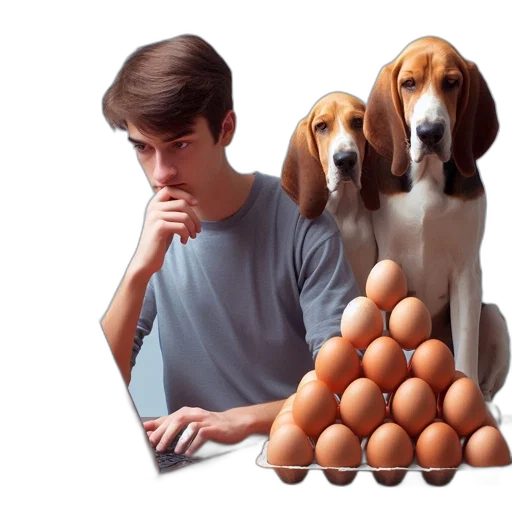 food, animal, photorealistic, 3d render, pixel art, young, man, gray transparent PNG cut-out