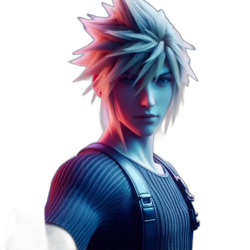 hair, dragon, 3d render, concept art, fantasy art, photorealistic, blue, figure transparent PNG cut-out