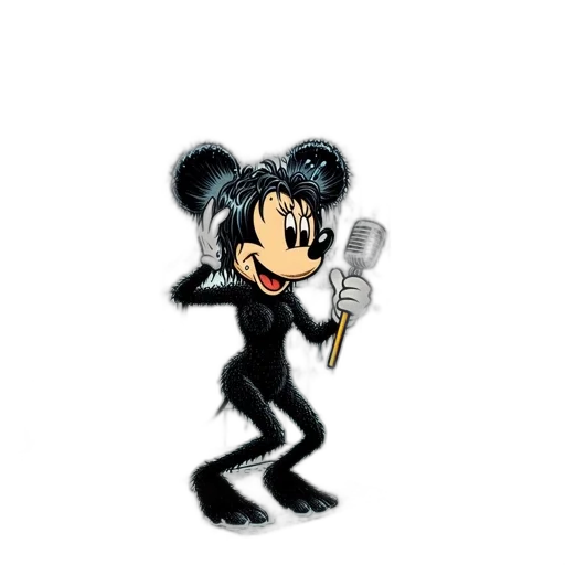 staff, hair, weapon, animal, cartoon, concept art, 3d render, pixel art transparent PNG cut-out