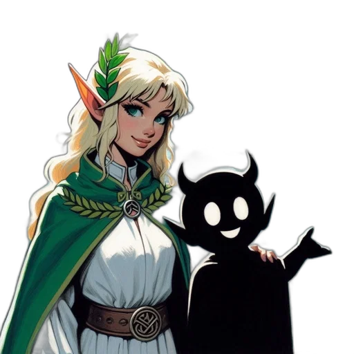 staff, mask, fantasy art, concept art, pixel art, comic book art, green, dark transparent PNG cut-out