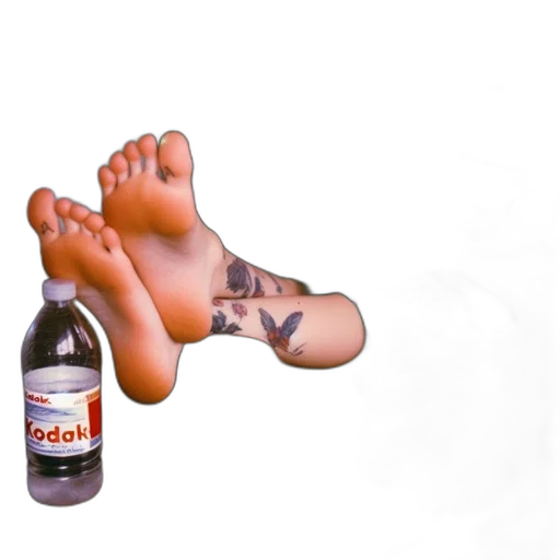 bottle, shoes, robot, food, photorealistic, 3d render, concept art, oil painting transparent PNG cut-out